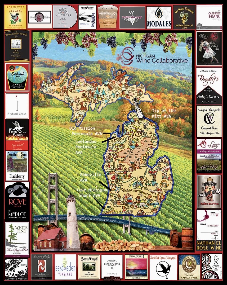 Michigan Wine - White Mountain Puzzles puzzle collectible [Barcode 724819263400] - Main Image 2