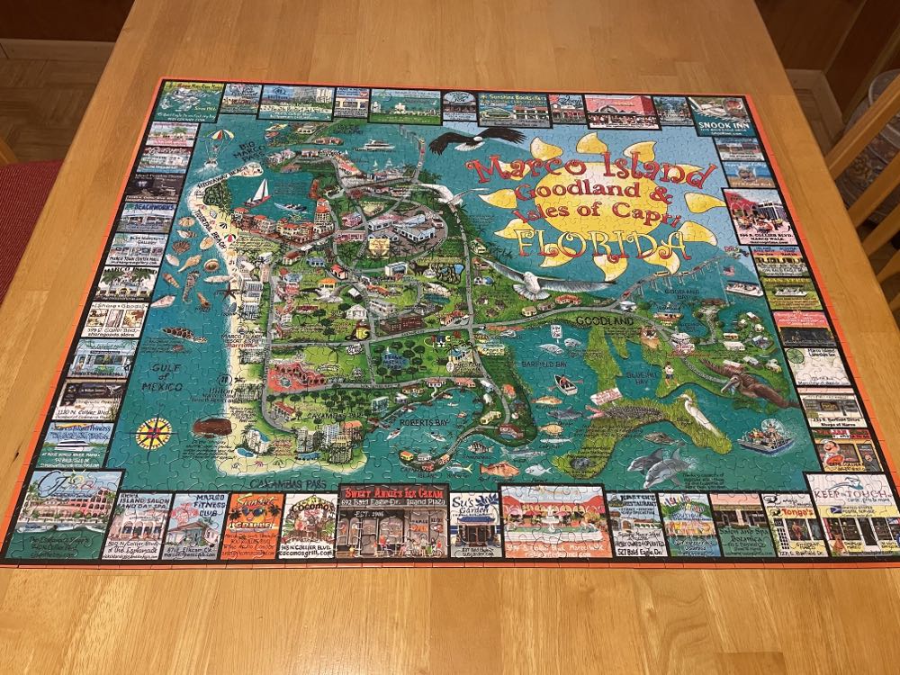Marco Island Goodland & Isles Of Capri - White Mountain puzzle collectible [Barcode 724819262328] - Main Image 4