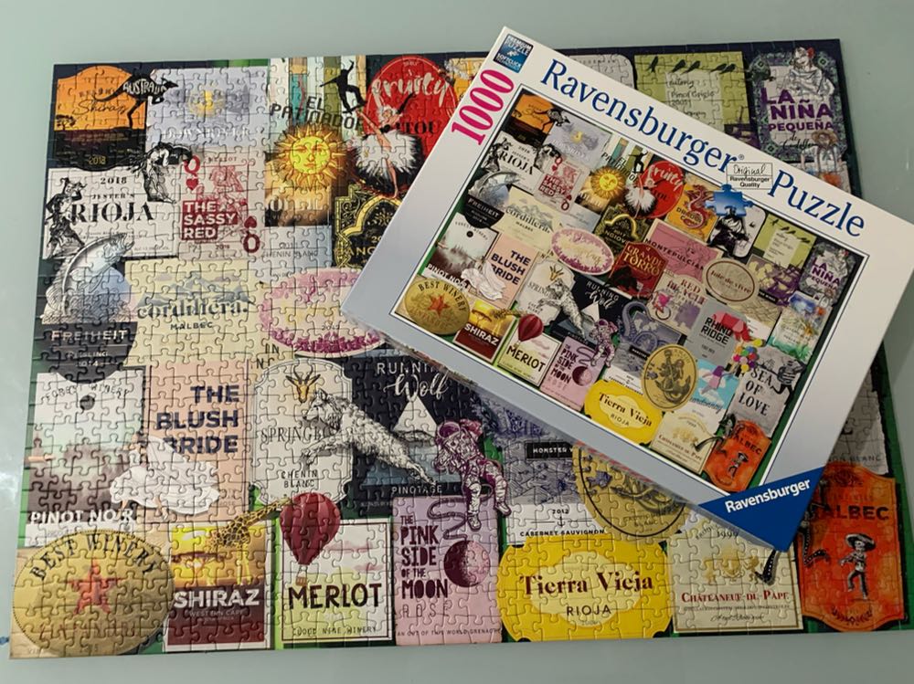 Wine Labels🧩 - Ravensburger puzzle collectible [Barcode 4005556168118] - Main Image 4