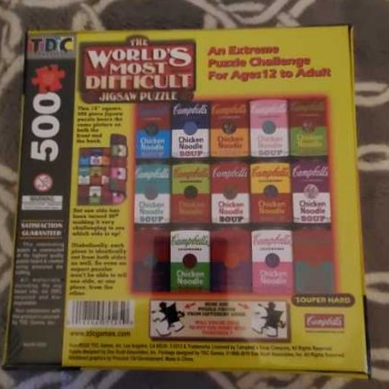 Campbell’s Soup - TDC Puzzles puzzle collectible [Barcode 018886055250] - Main Image 2