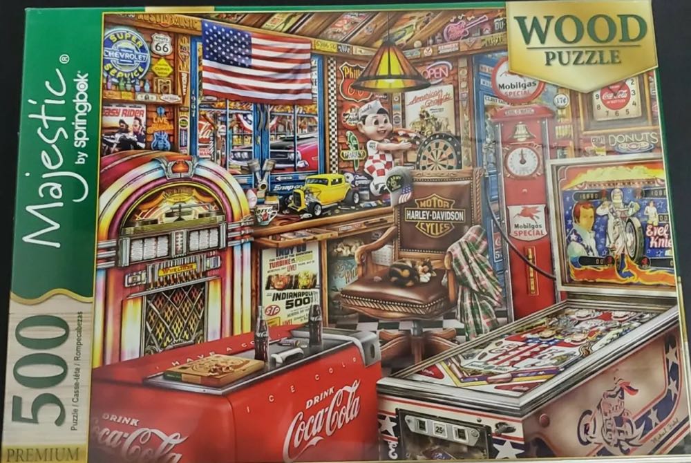 The Man Cave - Springbok puzzle collectible [Barcode 091683600007] - Main Image 3