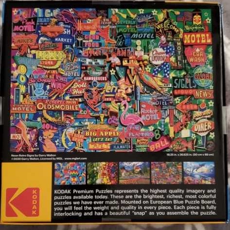 Neon Retro Signs - Cra-Z-Art puzzle collectible [Barcode 4895145427715] - Main Image 2