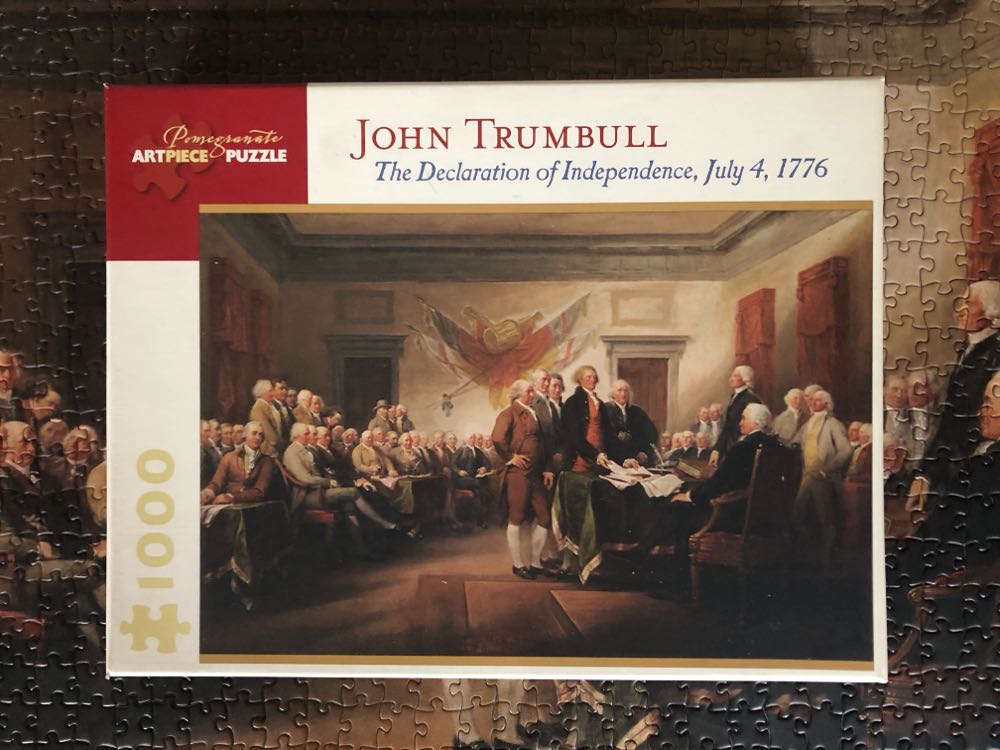 The Declaration of Independence - Pomegranate puzzle collectible [Barcode 717195236366] - Main Image 2