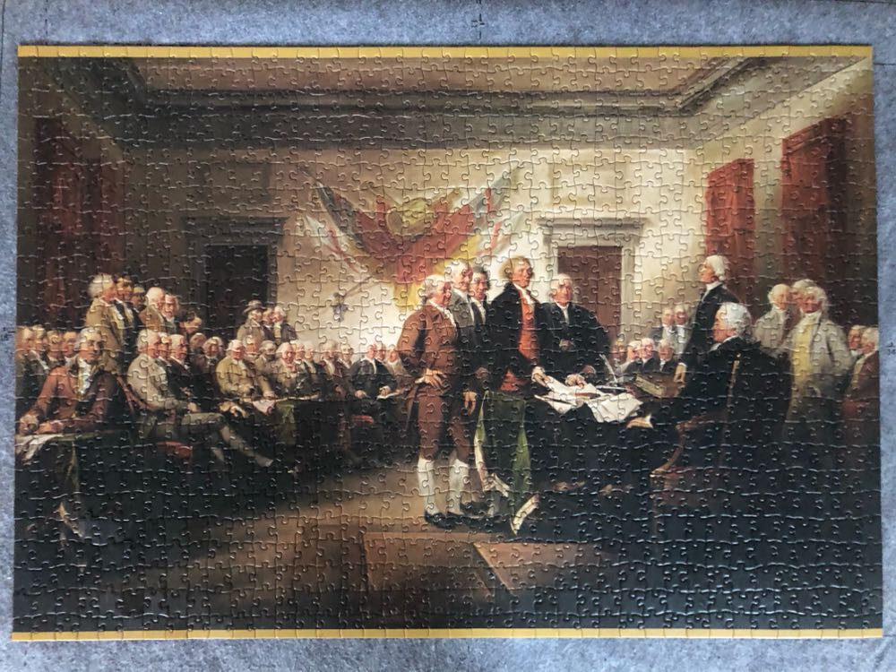 The Declaration of Independence - Pomegranate puzzle collectible [Barcode 717195236366] - Main Image 4