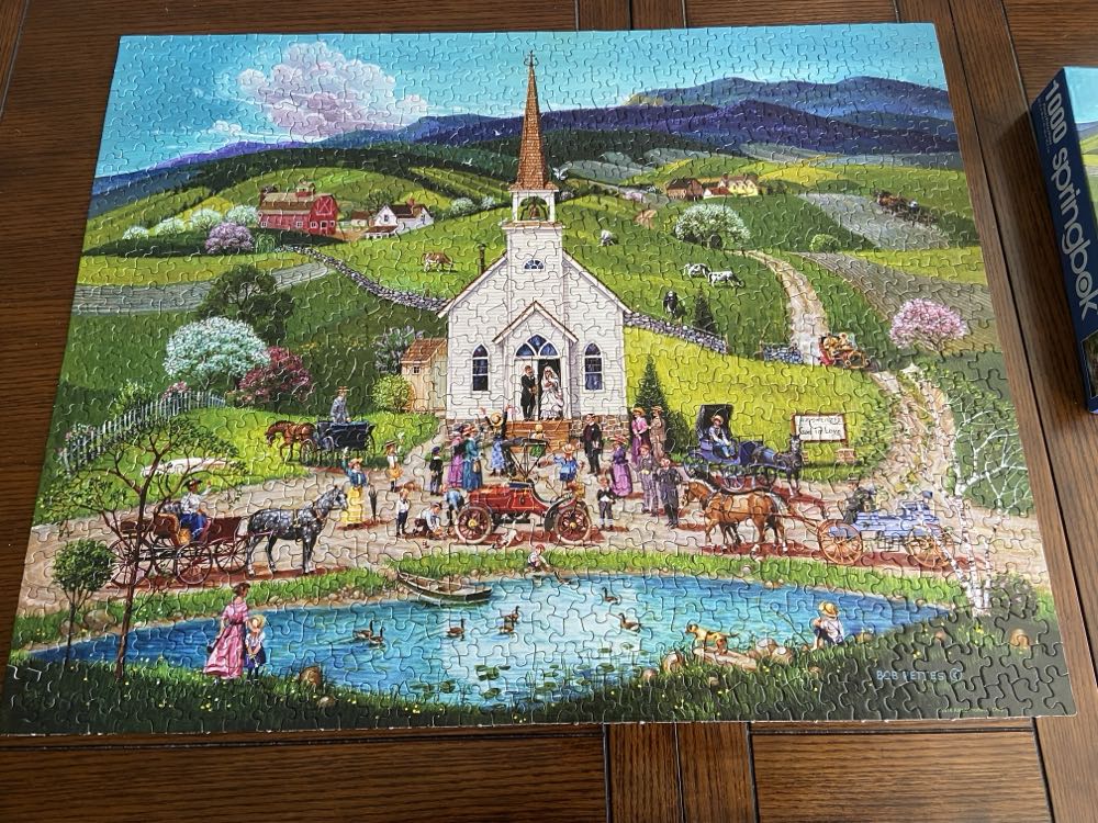 Spring Wedding - Springbok puzzle collectible [Barcode 091683107728] - Main Image 2