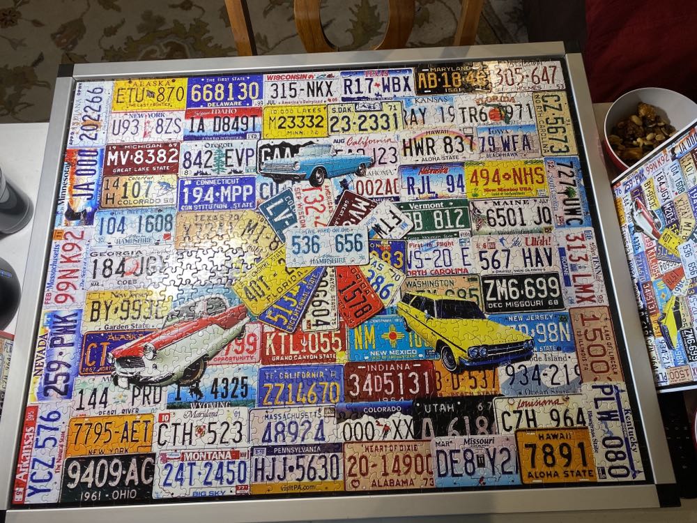 License Plates - White Mountain Puzzles puzzle collectible - Main Image 2