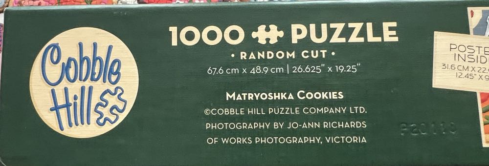 Matryoshka Cookies-SOLD - Cobble Hill puzzle collectible [Barcode 625012802154] - Main Image 3