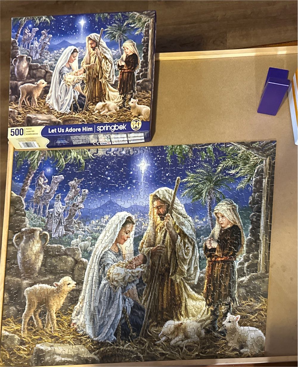 Let Us Adore Him!-TRADED - Springbok puzzle collectible [Barcode 091683015863] - Main Image 3