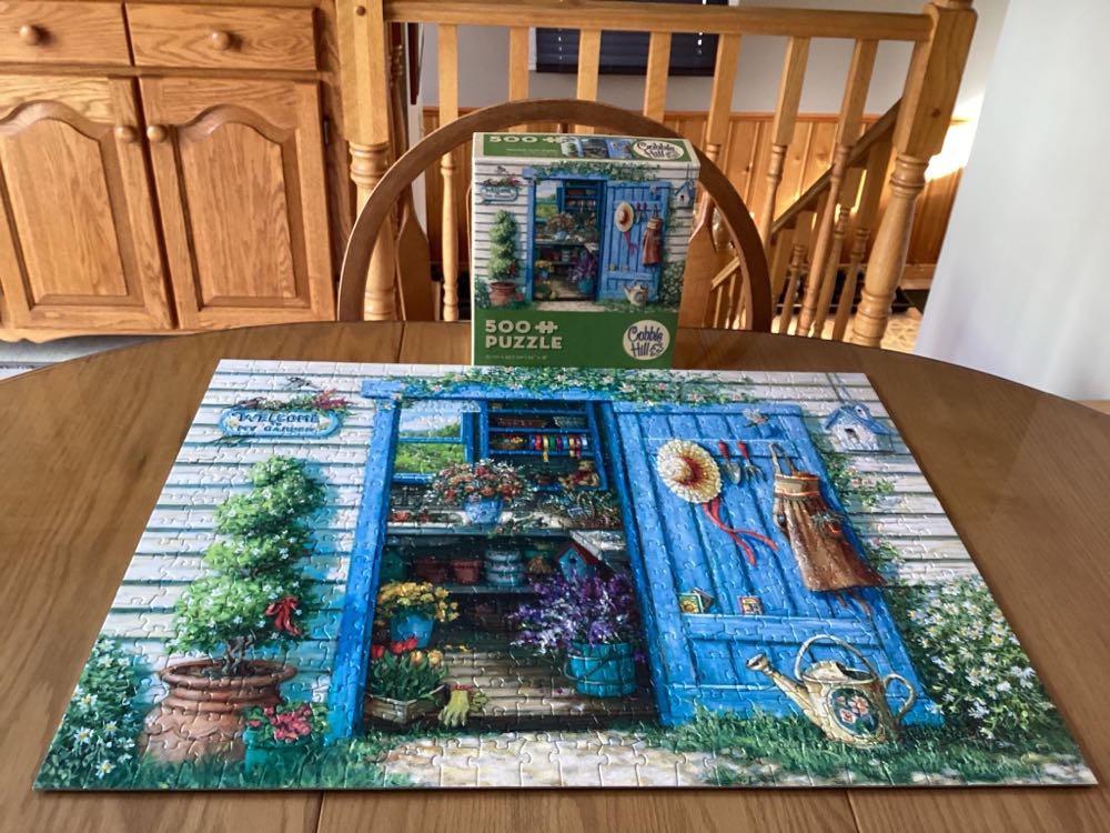 Welcome to My Garden - Cobble Hill puzzle collectible [Barcode 625012571418] - Main Image 4