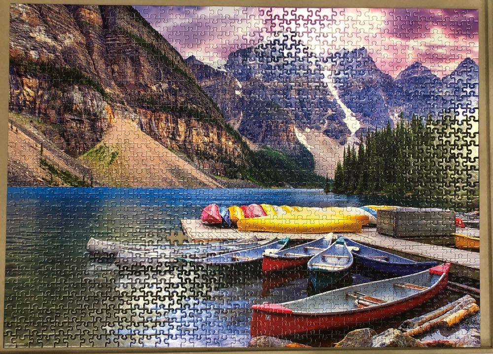 Canoes on the Lake (UV) Cheryl - Eurographics puzzle collectible [Barcode 628136606936] - Main Image 2