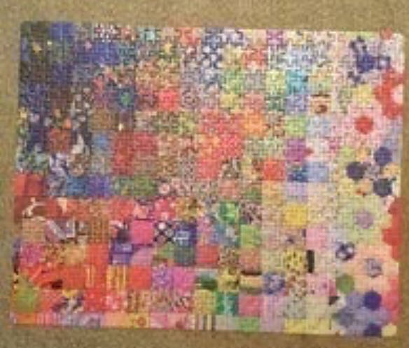 Patchwork Quilt - Cardinal puzzle collectible [Barcode 778988360569] - Main Image 2