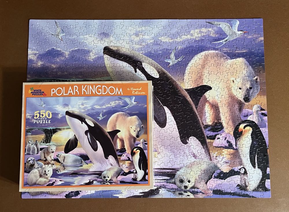 ZZ - Polar Kingdom (SOLD) - White Mountain Puzzles puzzle collectible [Barcode 724819249688] - Main Image 3