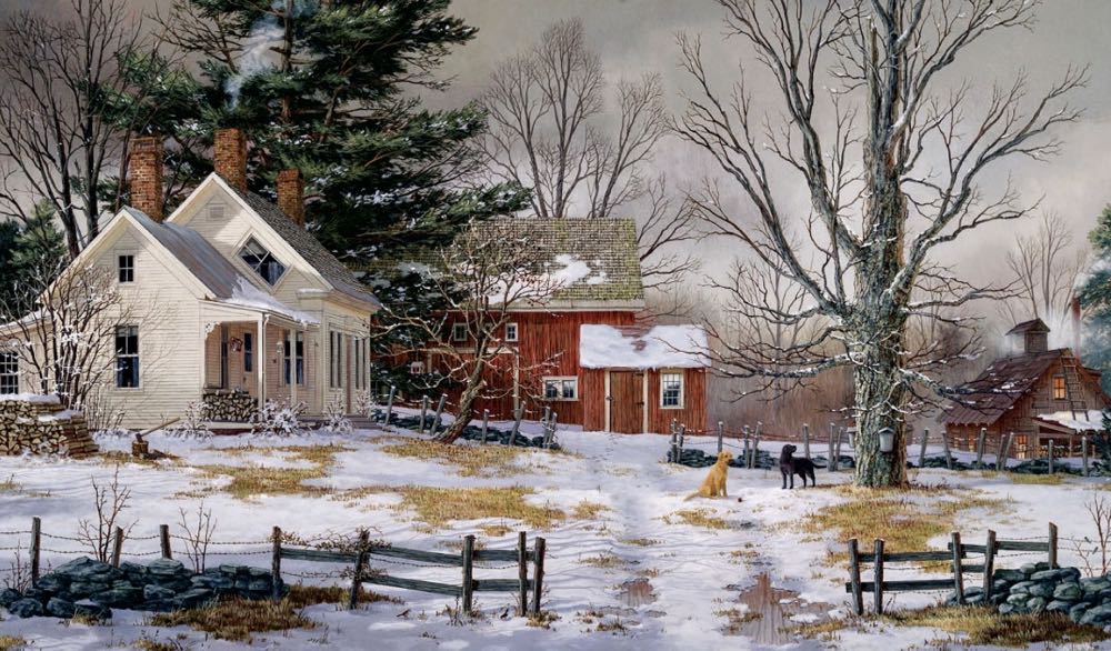 Friends in Spring - White Mountain Puzzles puzzle collectible [Barcode 724819252077] - Main Image 2