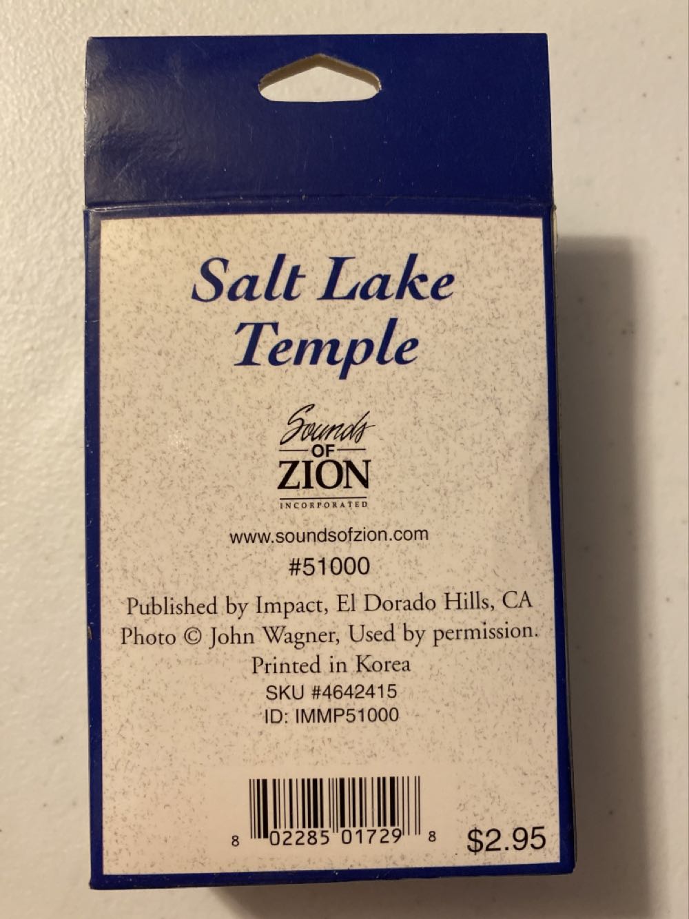 Salt Lake Temple - Sounds Of Zion Inc. puzzle collectible [Barcode 802285017298] - Main Image 2