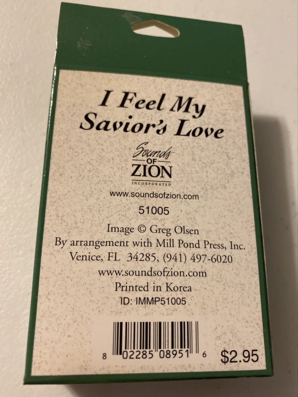 I Feel My Savior’s Love - Sounds Of Zion Inc. puzzle collectible [Barcode 802285089516] - Main Image 2