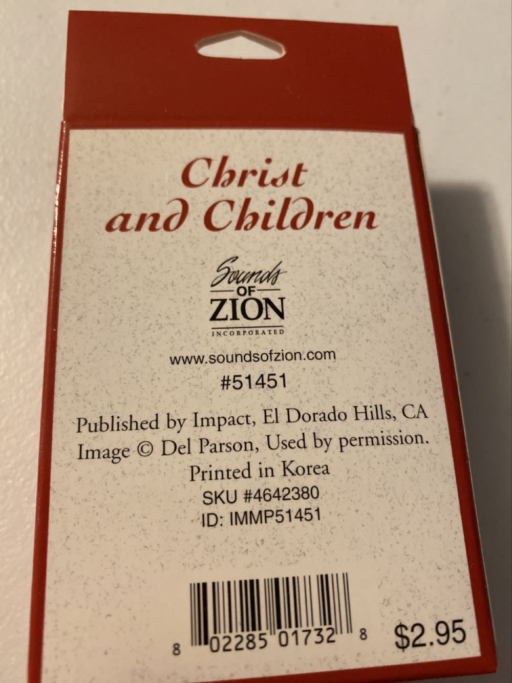 Christ and Children - Sounds Of Zion Inc. puzzle collectible [Barcode 802285017328] - Main Image 2