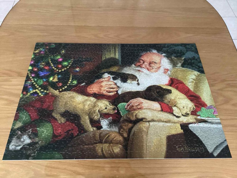 Santa’s Quiet Time - Cobble Hill puzzle collectible [Barcode 625012803014] - Main Image 3