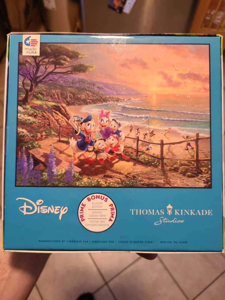 Donald and Daisy A Duck Day Afternoon (Disney Dreams) - Ceaco puzzle collectible [Barcode 021081291866] - Main Image 2