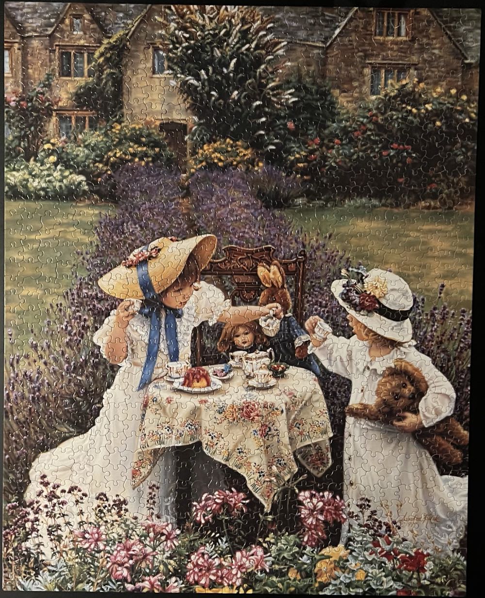 Afternoon Tea - White Mountain Puzzles puzzle collectible [Barcode 724819248025] - Main Image 2