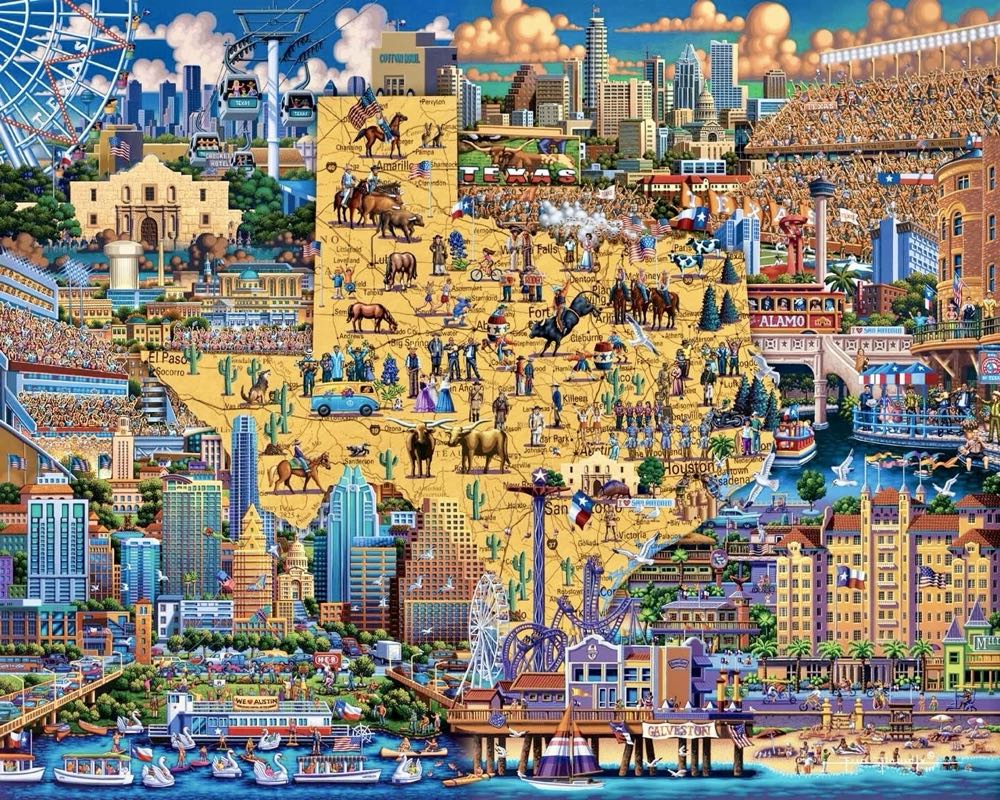 Best Of Texas (V) 🧩 - Dowdle puzzle collectible [Barcode 671095204033] - Main Image 2
