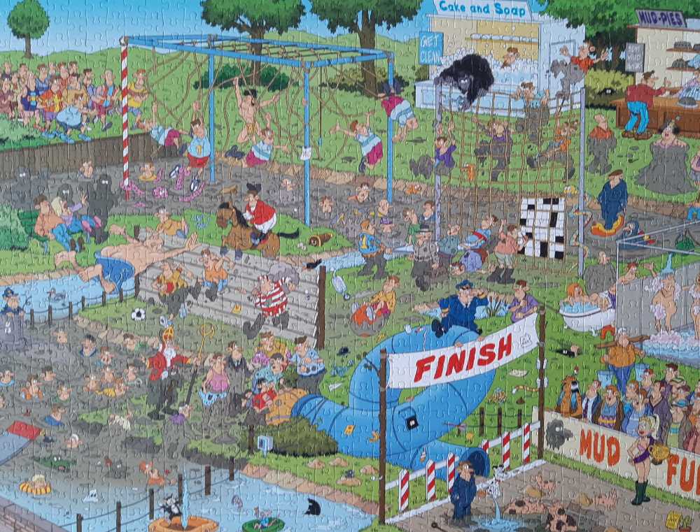 Modder Race / Mudracers 81851 - Jan Van Haasteren puzzle collectible [Barcode 8710126818510] - Main Image 2