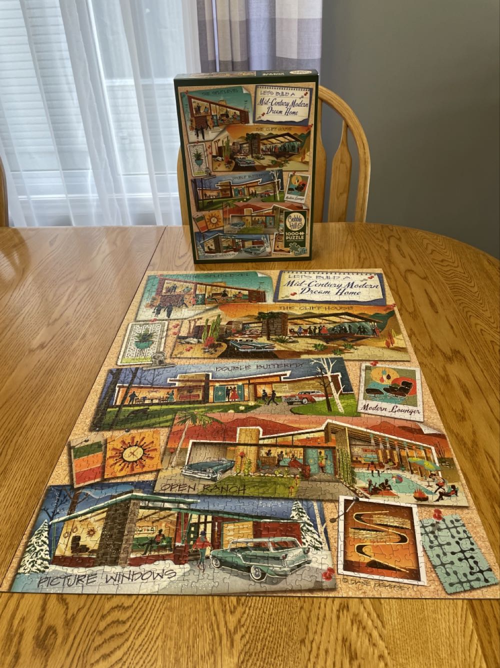 Mid-Century Modern Dream Home 🆕 - Cobble Hill puzzle collectible [Barcode 625012803182] - Main Image 4