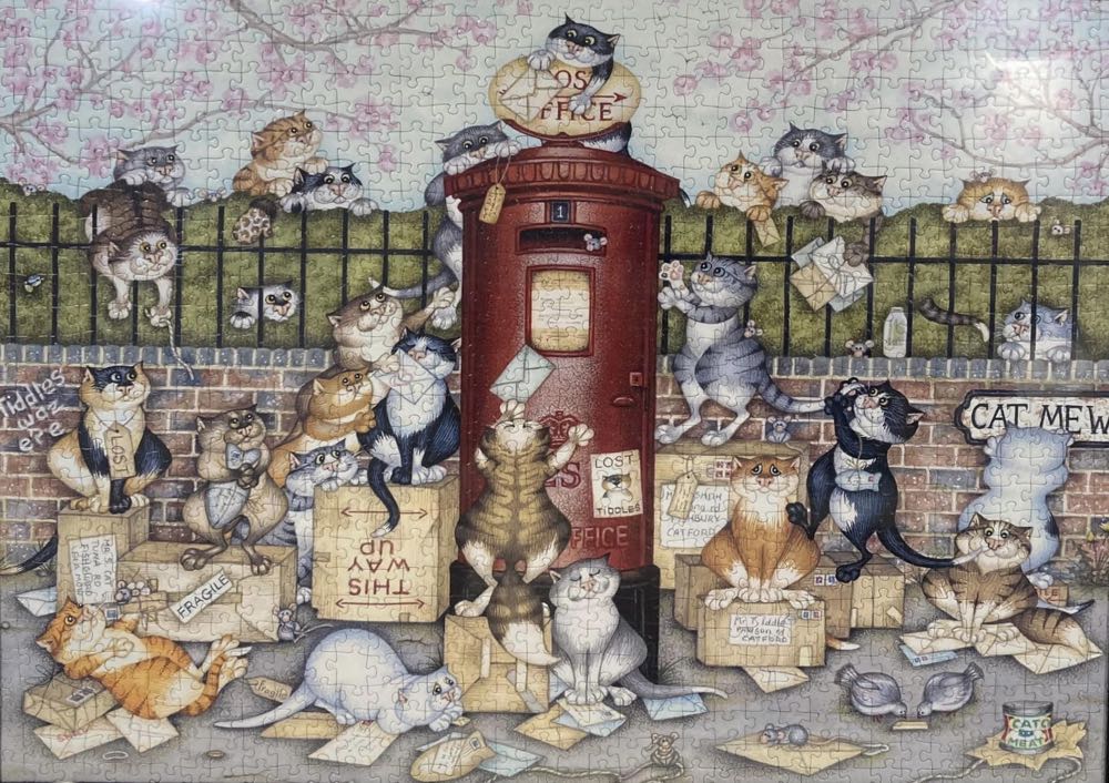 Crazy Cats… Lost In The Post  - Ravensburger puzzle collectible [Barcode 4005556164172] - Main Image 4