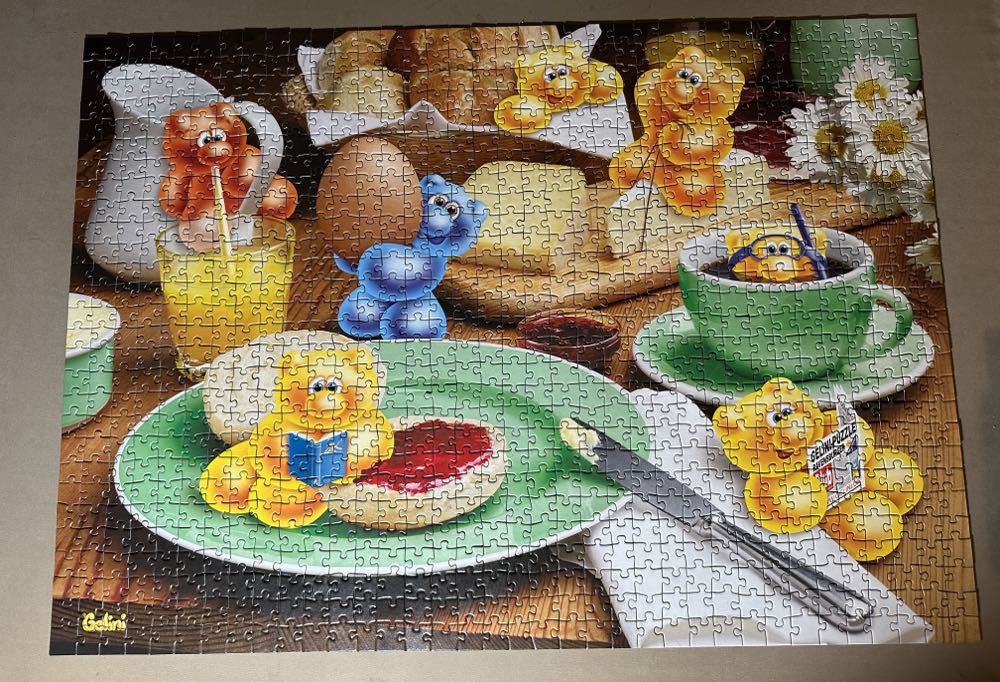 Gelini Having Breakfast - Ravensburger puzzle collectible [Barcode 4005556158690] - Main Image 2