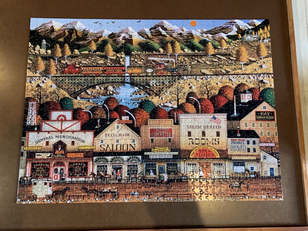 Sleepy Town West - Buffalo puzzle collectible [Barcode 079346114368] - Main Image 2