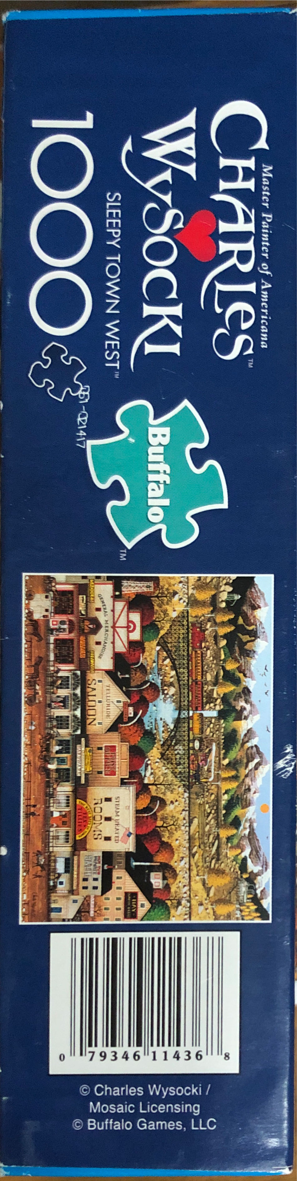Sleepy Town West - Buffalo puzzle collectible [Barcode 079346114368] - Main Image 3