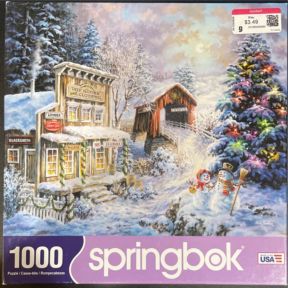 Country Christmas Store  - Springbok puzzle collectible [Barcode 091683107506] - Main Image 2