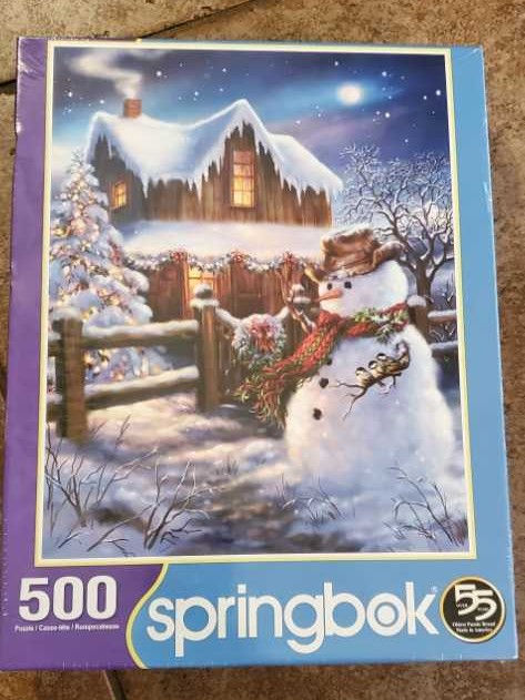 The Country Christmas - Springbok puzzle collectible [Barcode 091683015351] - Main Image 1