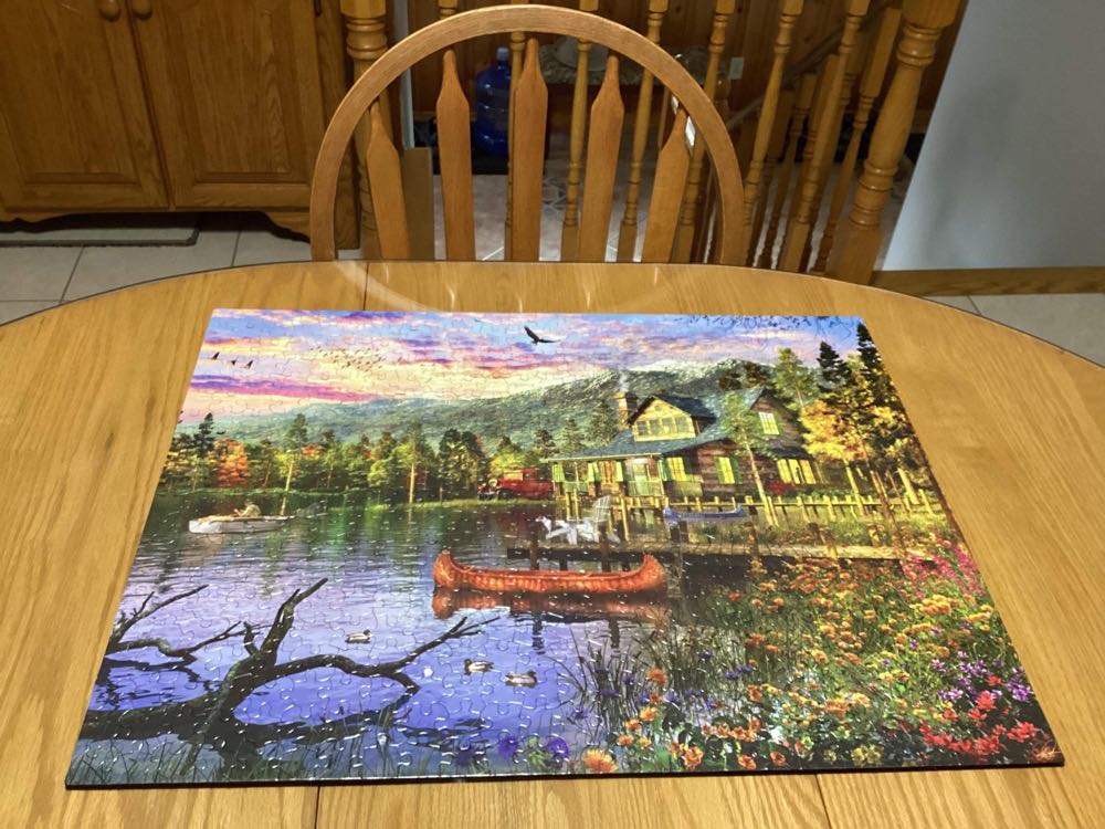 Sunset Cabin - White Mountain puzzle collectible [Barcode 724819261529] - Main Image 4