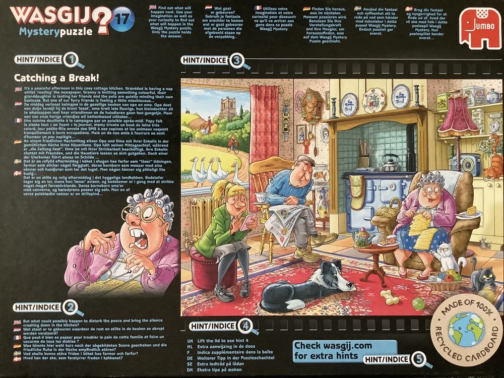 Catching A Break! #17 - Wasgij Mystery puzzle collectible [Barcode 8710126191750] - Main Image 2