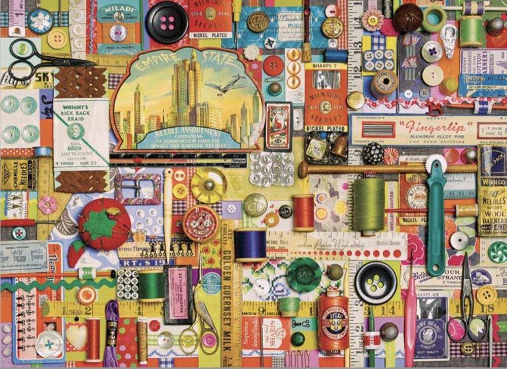 Sewing Notions 🆕 - Cobble Hill puzzle collectible [Barcode 625012800983] - Main Image 2