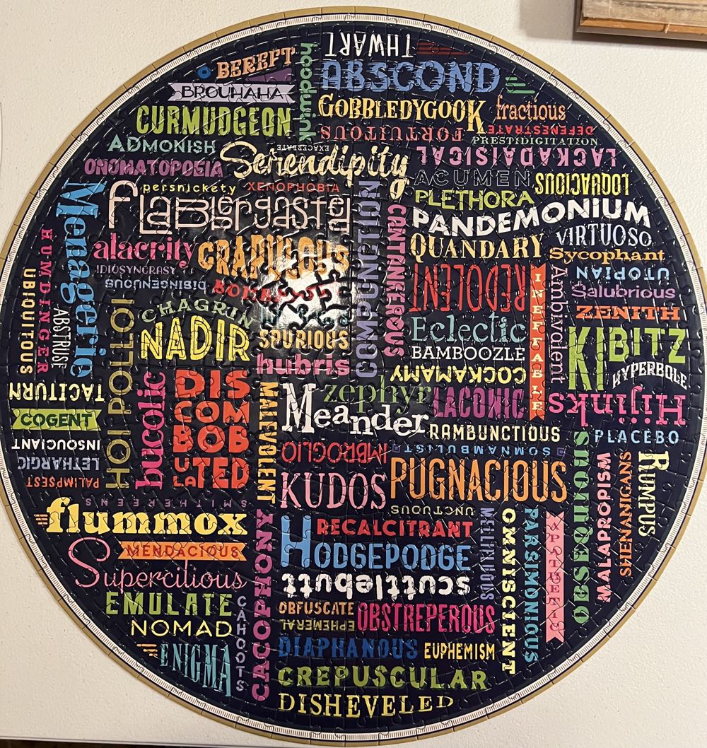 100 Great Words  - Eeboo puzzle collectible [Barcode 689196508431] - Main Image 2