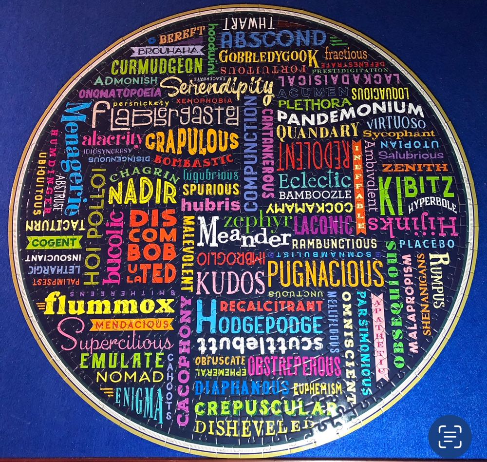 100 Great Words  - Eeboo puzzle collectible [Barcode 689196508431] - Main Image 4