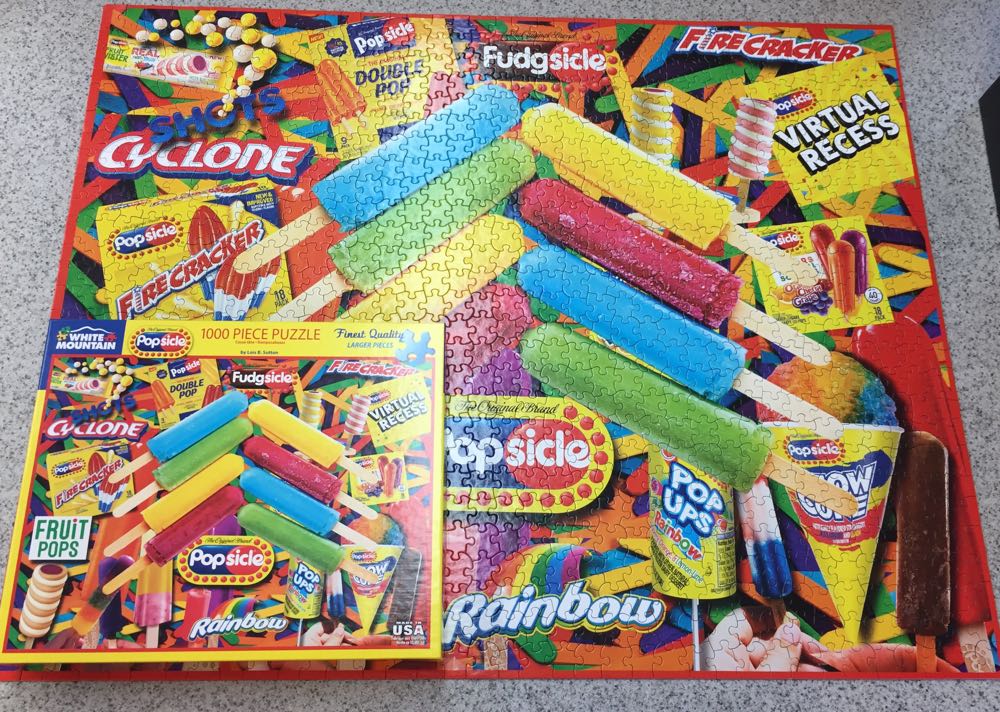 Popsicle- Nib - White Mountain puzzle collectible [Barcode 724819264308] - Main Image 4