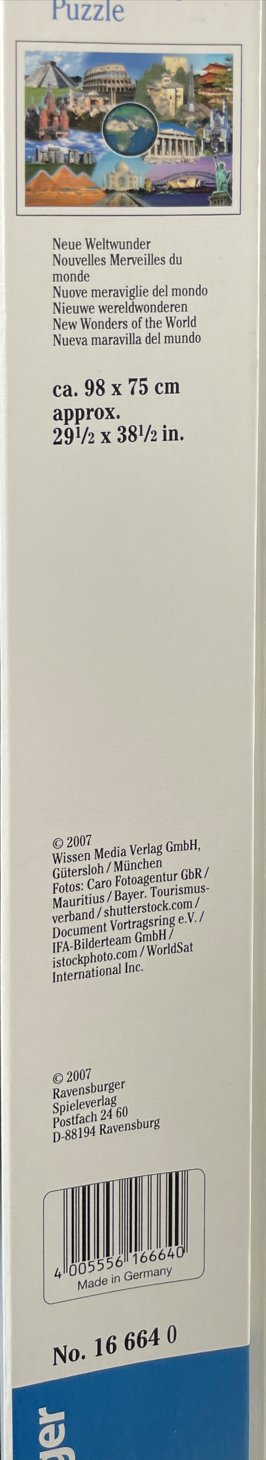 New Wonders Of The World-SOLD - Ravensburger puzzle collectible [Barcode 4005556166640] - Main Image 2