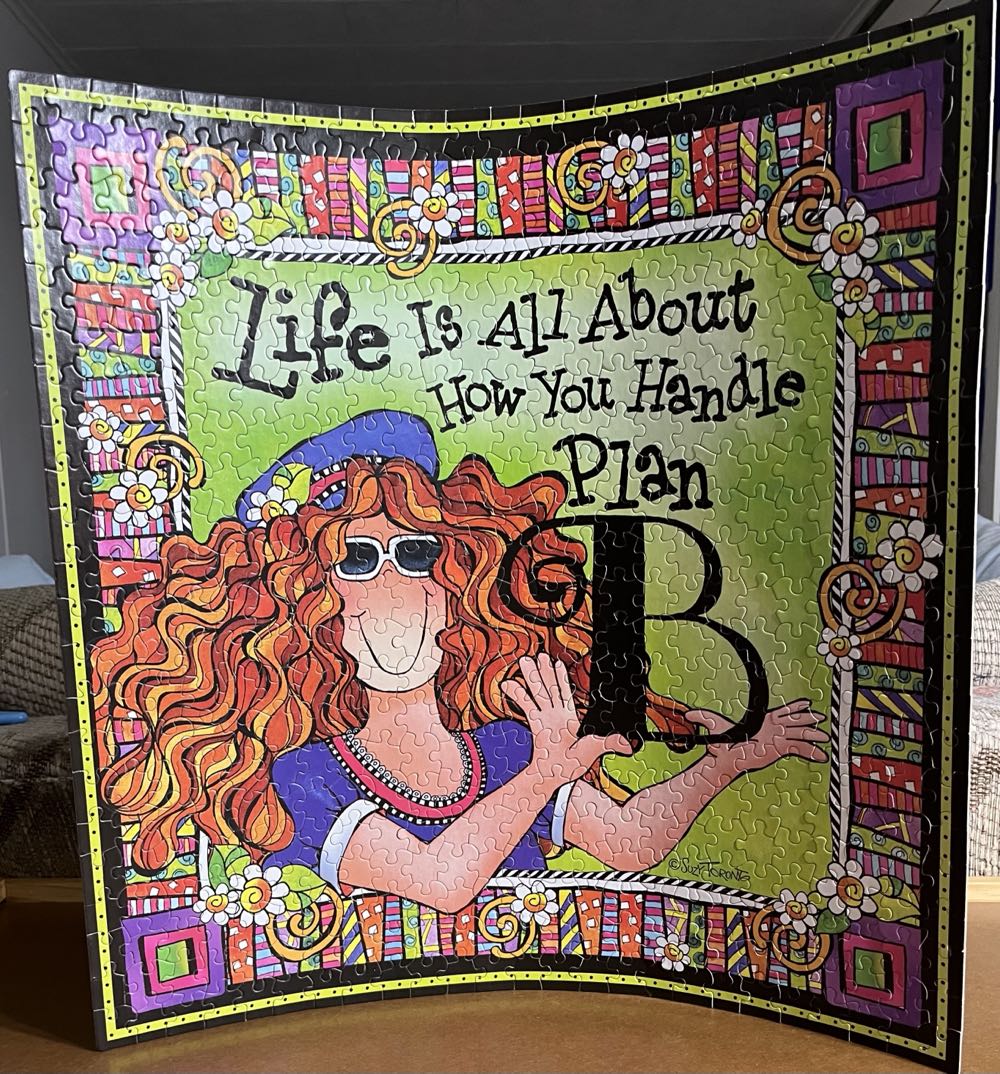 Life Is All About How You Handle Plan B ♥️ - White Mountain puzzle collectible [Barcode 724819253630] - Main Image 4