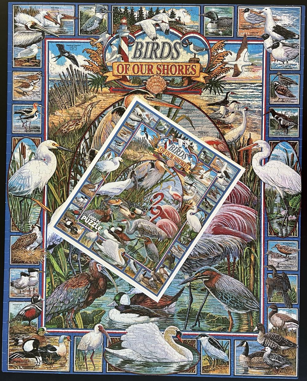 Birds Of Our Shores - White Mountain puzzle collectible [Barcode 724819248322] - Main Image 4