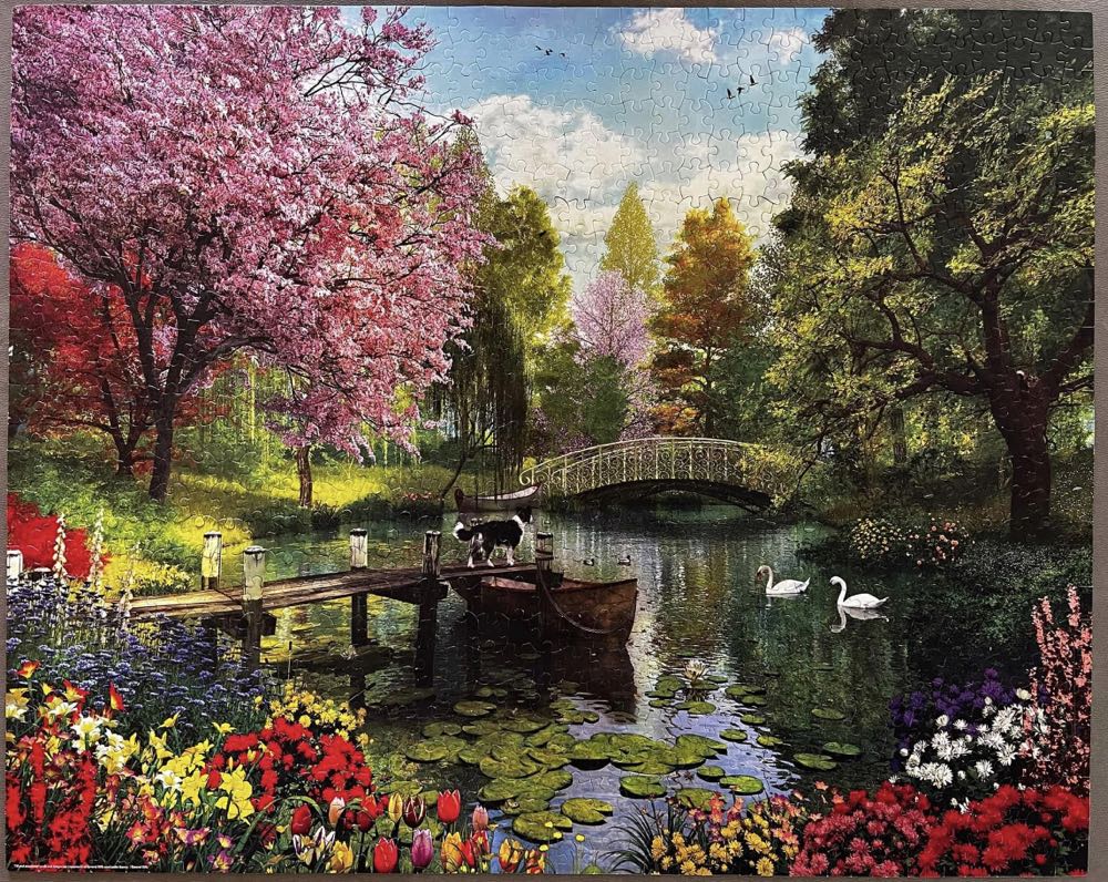 Forest Lake - White Mountain Puzzles puzzle collectible [Barcode 724819259588] - Main Image 2