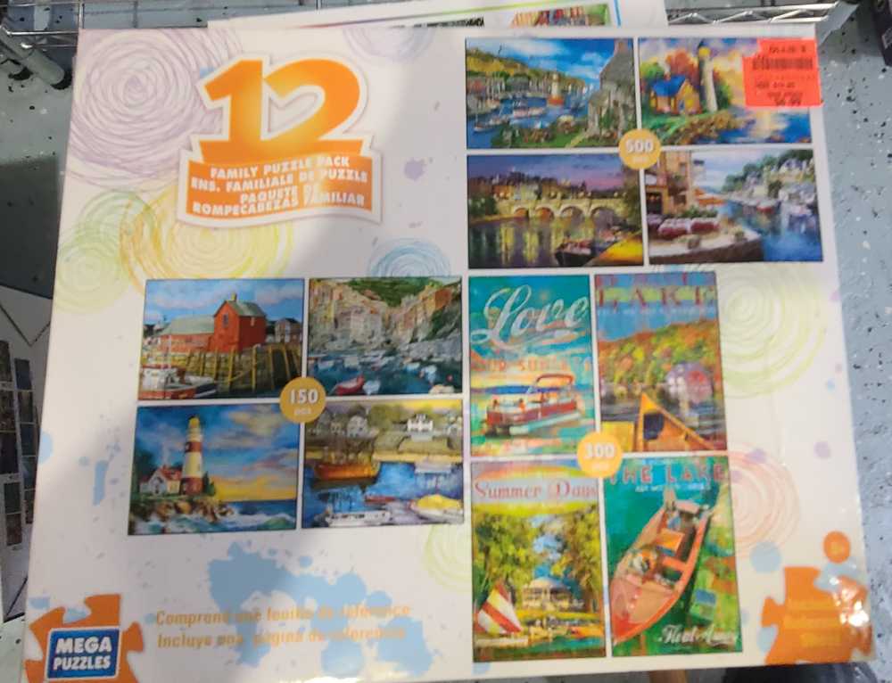 Lakes - Mega Puzzles puzzle collectible [Barcode 072348506308] - Main Image 2