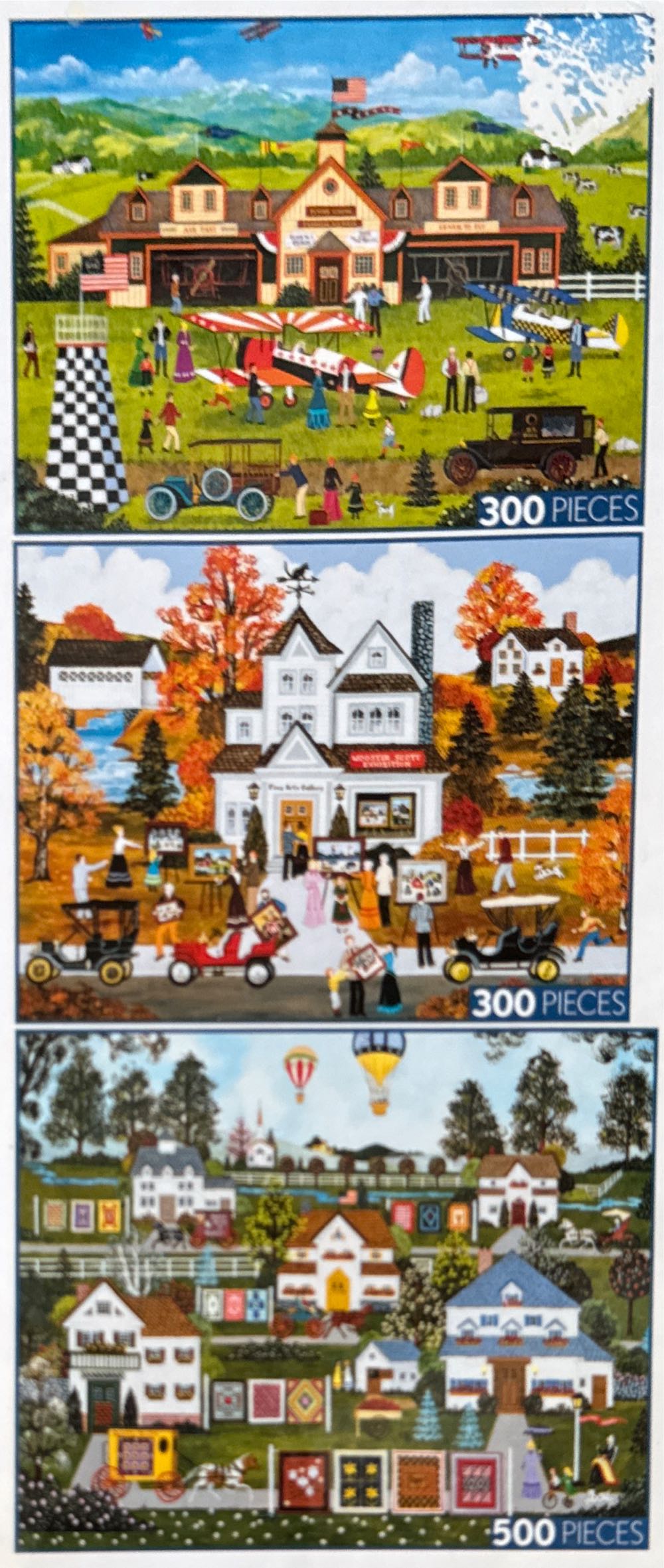 10 Puzzle Box Set: Jane Wooster Scott American Folk Art Collection - Ceaco puzzle collectible [Barcode 021081038065] - Main Image 4