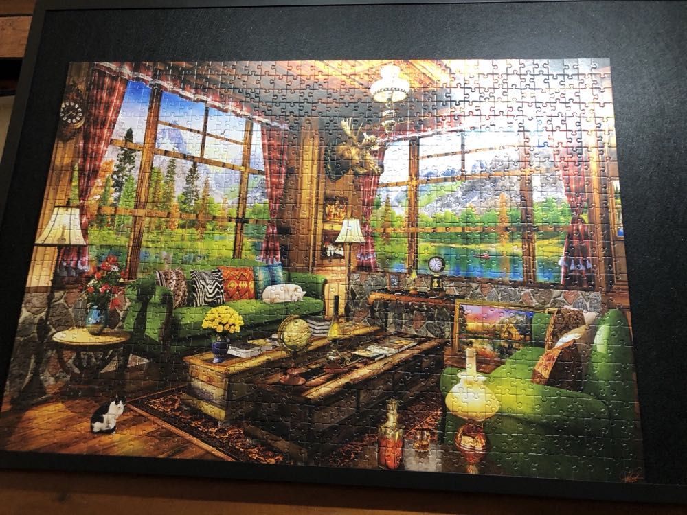 Mount Cabin View - Bluebird Puzzle puzzle collectible [Barcode 3663384703362] - Main Image 2