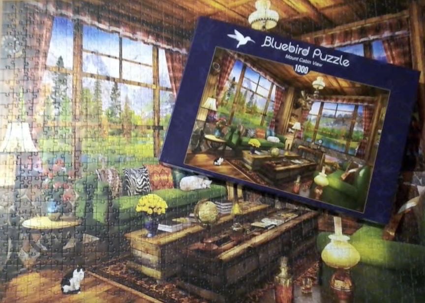 Mount Cabin View - Bluebird Puzzle puzzle collectible [Barcode 3663384703362] - Main Image 4