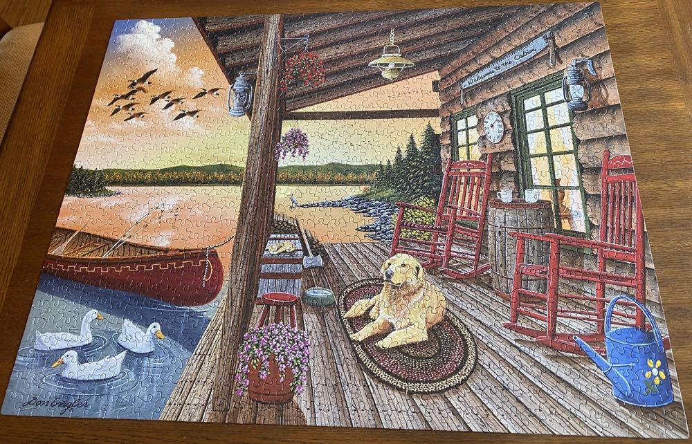 Welcome To The Cabin - White Mountain Puzzles puzzle collectible [Barcode 724819261574] - Main Image 4