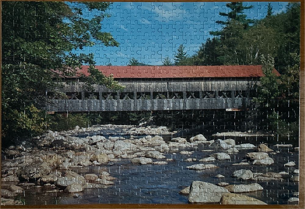 Albany Covered Bridge - Rose Art puzzle collectible [Barcode 072348060527] - Main Image 2