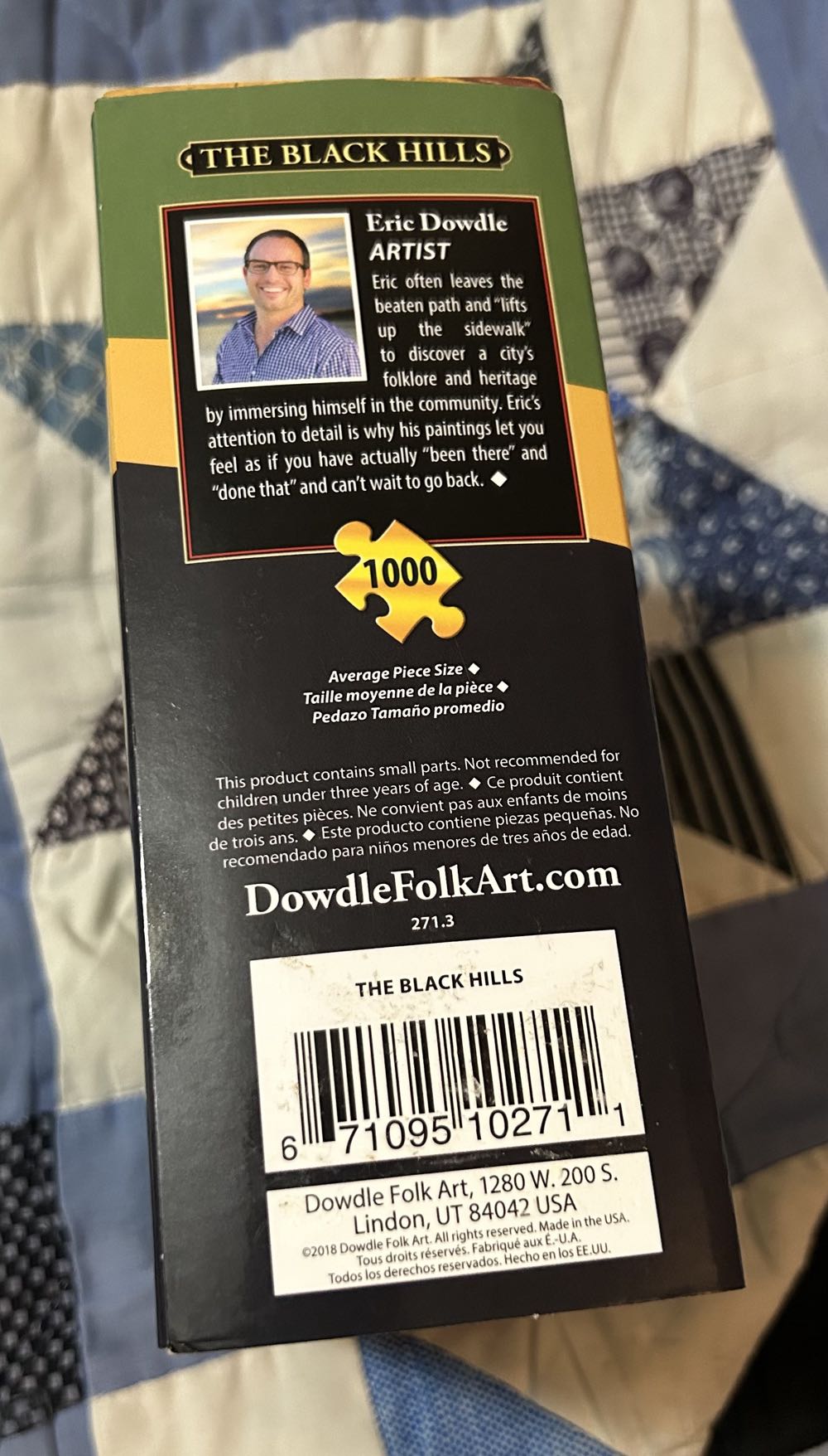 Black Hills, The - Dowdle Folk Art 🇺🇸 puzzle collectible [Barcode 671095102711] - Main Image 3