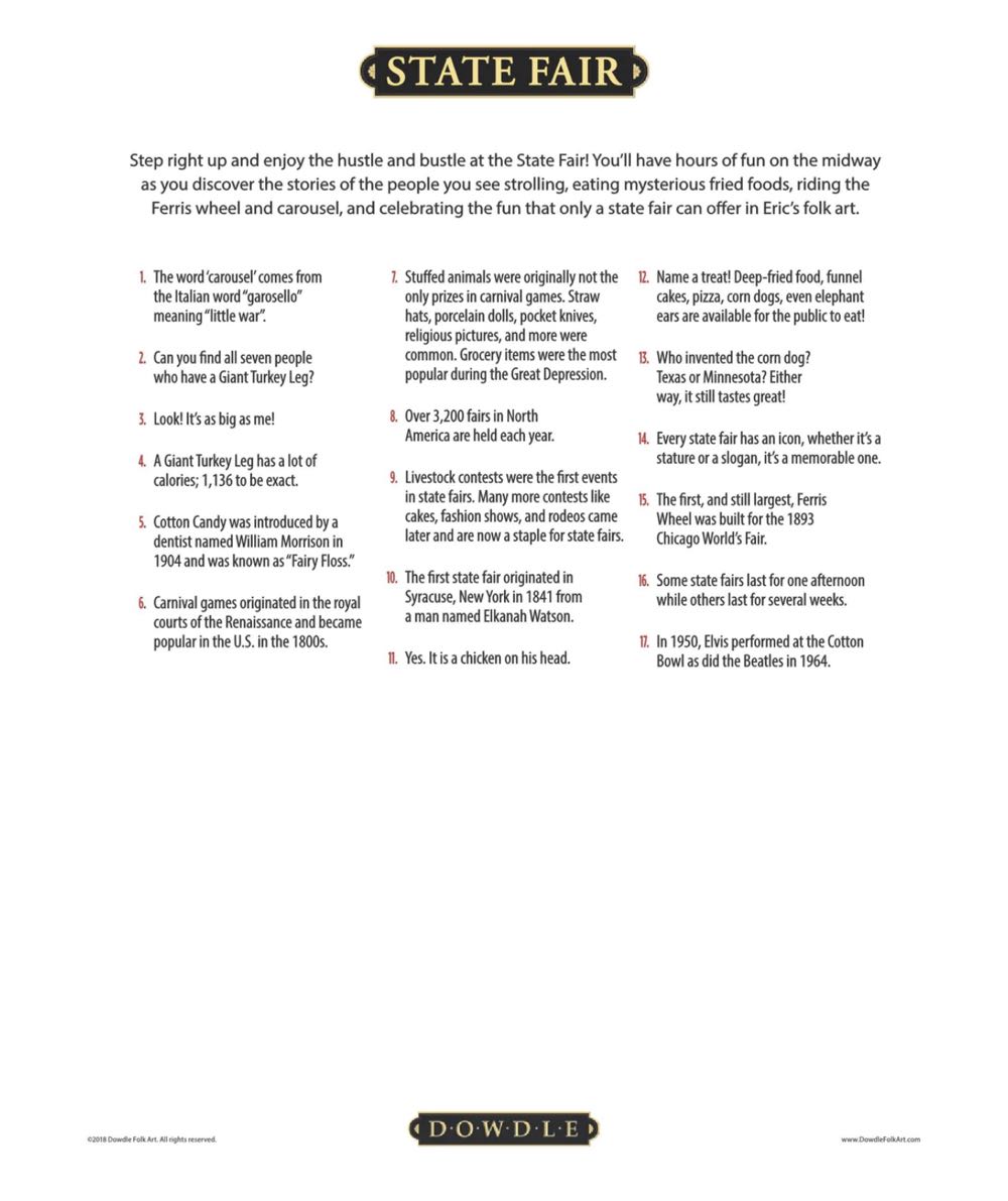 State Fair 💎 - Dowdle puzzle collectible [Barcode 671095202015] - Main Image 4